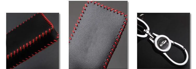 Auto Schlüssel Fall Für Volvo EX30 Fernbedienung Schutz Abdeckung Tasche Shell Schlüsselbund Ring Halter Fob Zubehör Handarbeit Aus Echtem Leder – Detail 3