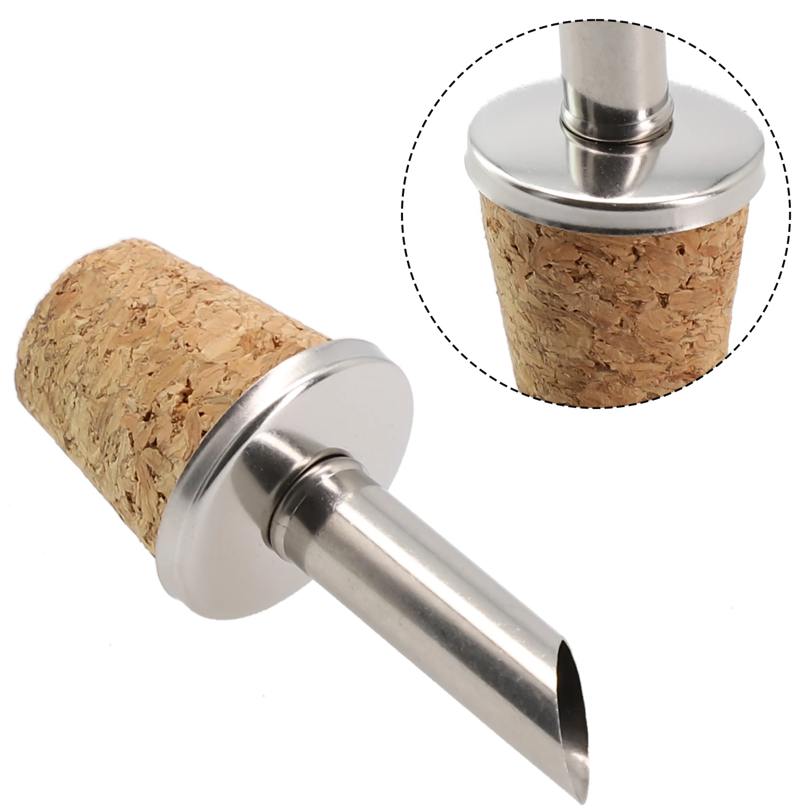 Plug Bottle Stopper Multiple Types Portable Prevent Leakage Stainless Steel 1 Pcs Lightweight For Food Preservation