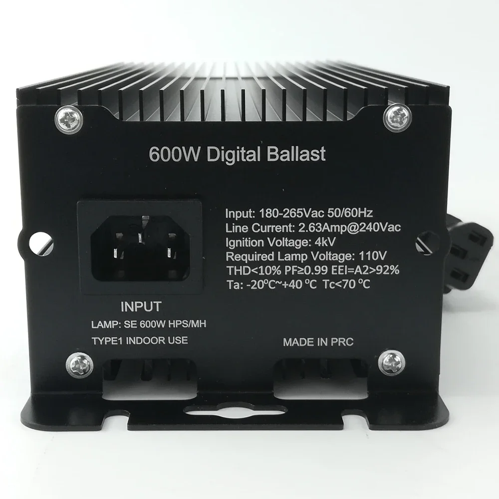 EURO 600W HPS Dimmable Electronic Ballast for plants Hydroponics grow kit