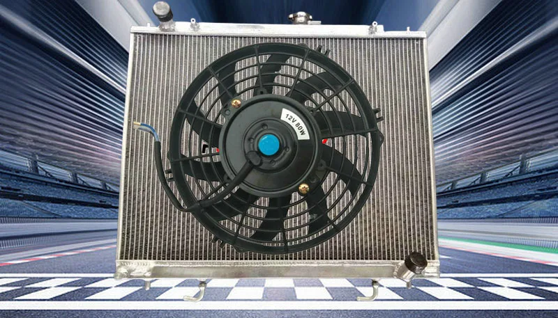 For MITSUBISHI PAJERO/MONTERO/SHOGUN III V60/V70 3.2 DID V68W/V78W Aluminum Radiator+Fan