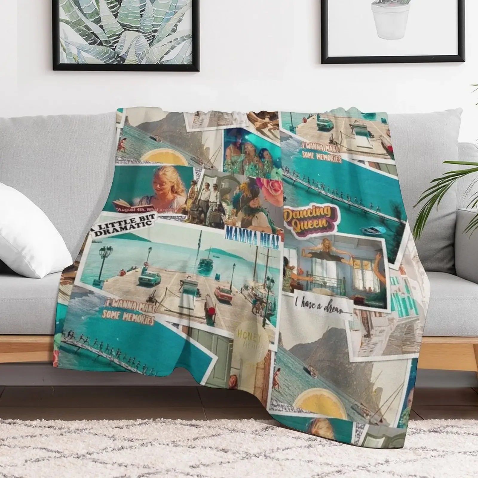 MM ultimate collage Throw Blanket Reusable Durable Soft Blanket for All Seasons