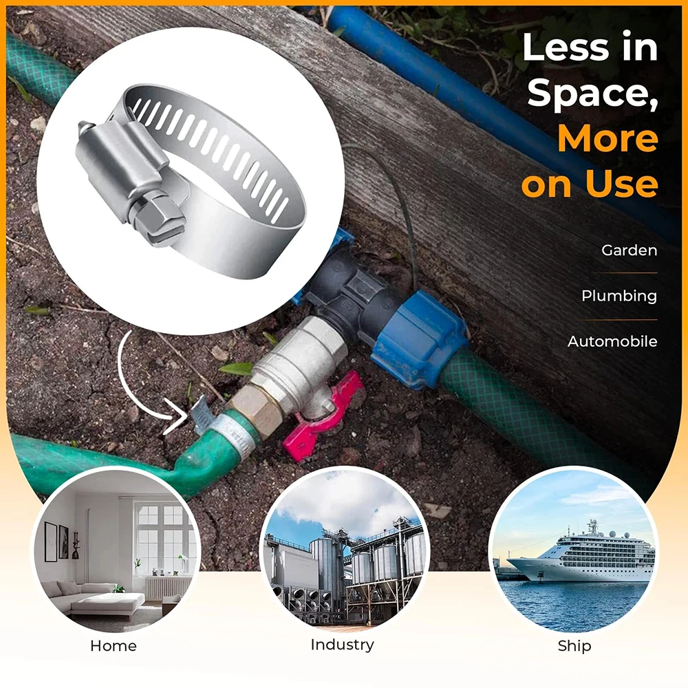 80 قطعة متنوعة خرطوم من الفولاذ المقاوم للصدأ المشبك عدة مع عدم وجود سائق اليوبيل كليب مجموعة أنابيب السيارات كليب أداة ثابتة