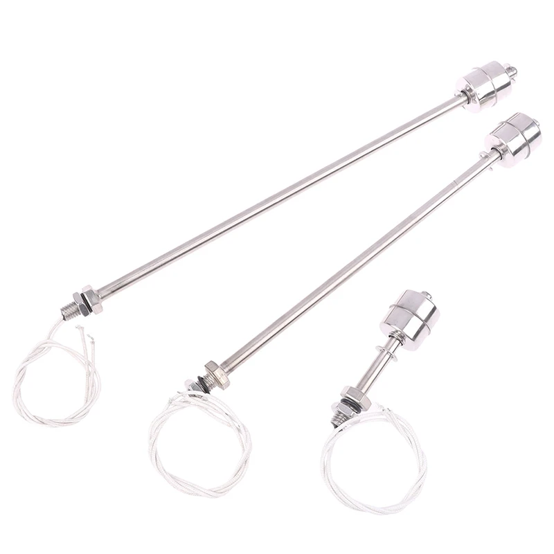 45/75/250/300/350mm Stainless Steel Float Switch Tank Liquid Water Level Sensor Double Ball Switch Tank Pool Flow Sensors Float