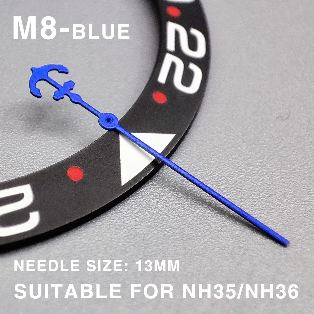 Metal big seconds SKXOO7 hands Mechanical abalone watch hands NH35 NH36 4R calibre