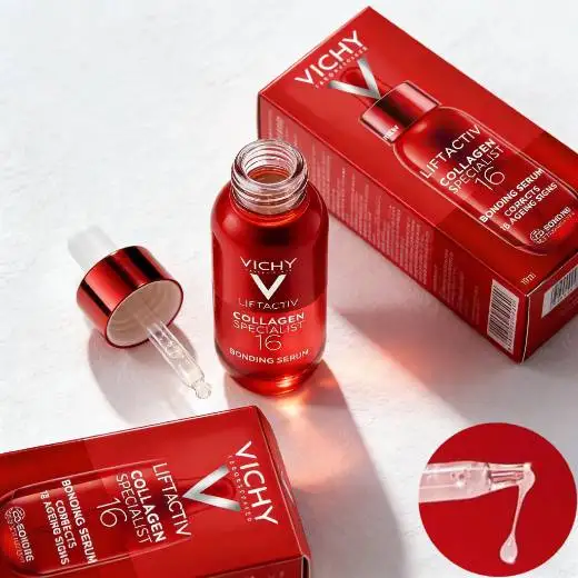 

Сыворотка Vichy Collagen Specialist 16, 30 мл: Укрепление, увлажнение, уменьшение морщин, повышение эластичности, сияние. Для всех типов кожи, для лица.