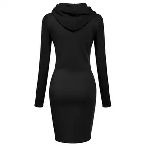 Ladies Fall Dress Female Dresses with Hoodies Hoodies Hoodies Hoodies Dress Ladies Clothes 10 Main Sales Winter Dresses - №7