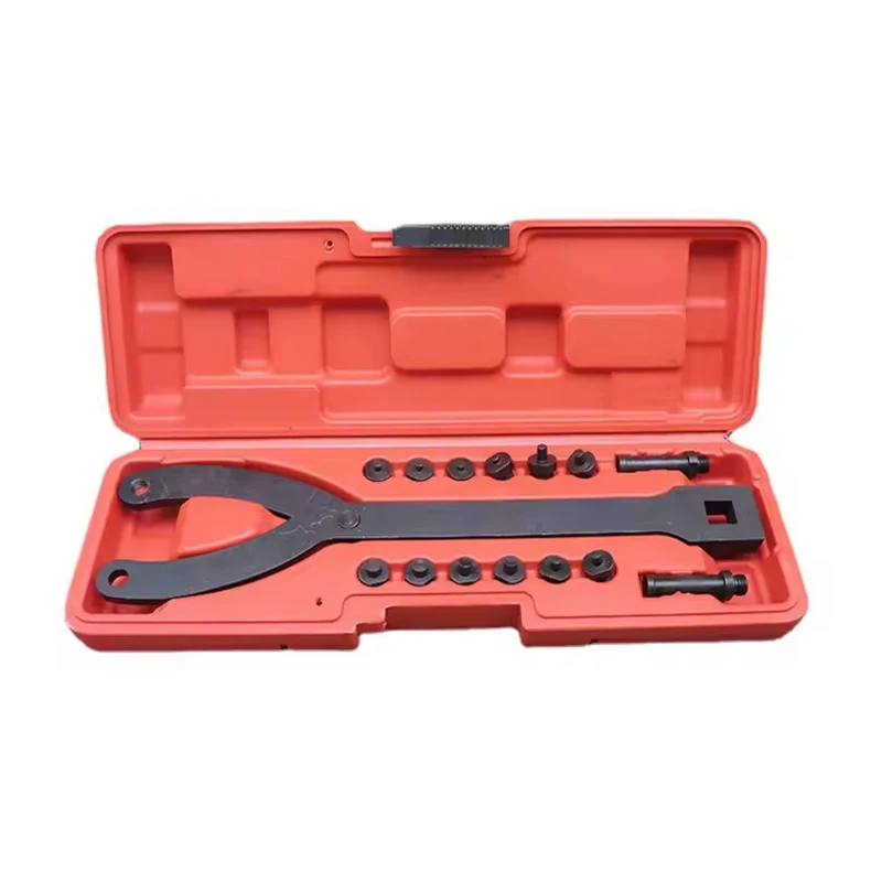 1/2 Inch 15Pc Variable Pin Spanner Wrench Automobile Tool Adjustable Fan Clutch Pully Holder Remover Kit
