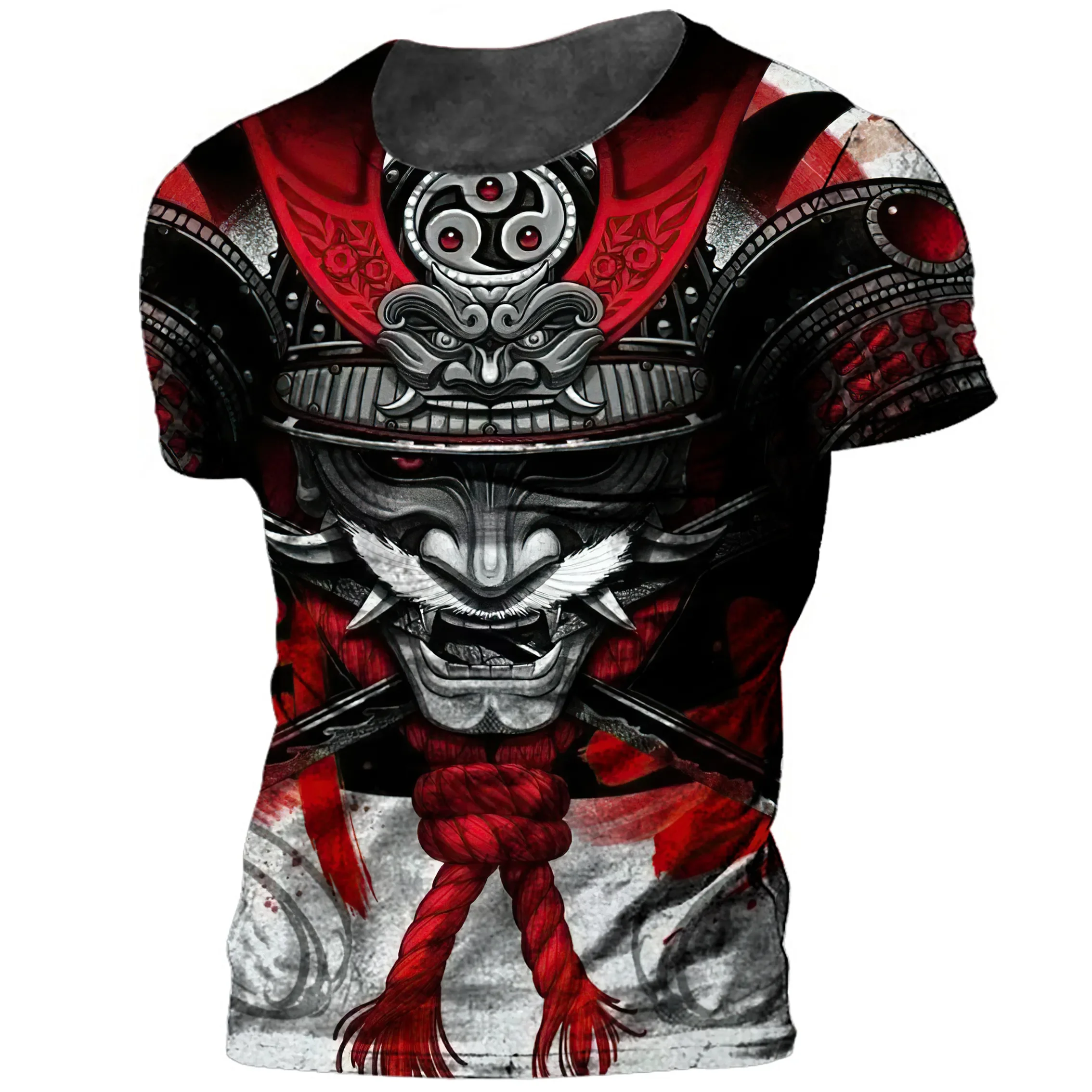 Harajuku Fashion Men's Round Neck Short Sleeve T-shirt Loose and Comfortable Top Quick Drying view 5