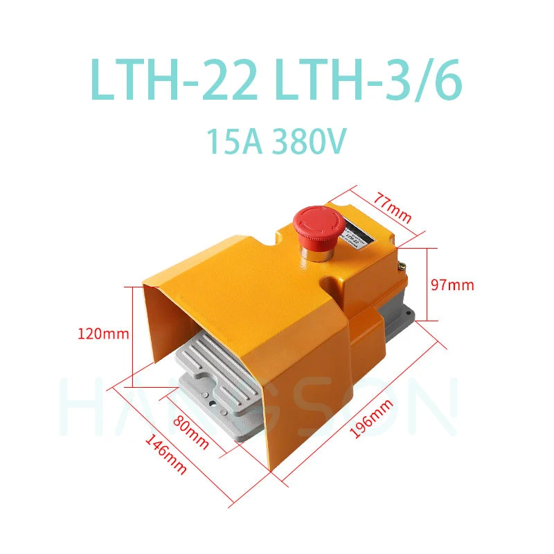 LTH-3/6 Foot Switch With Emergency Stop Momentary LTH-22 Power Pedal Foot Switch