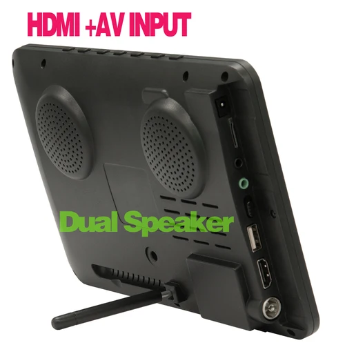 Imagen 2 del producto Mini televisión Digital recargable LEADSTAR de 8 pulgadas, TV portátil con decodificador sintonizador DVB-T2 ISDB-T ATSC-T, entrada de 12V 110-220V D8