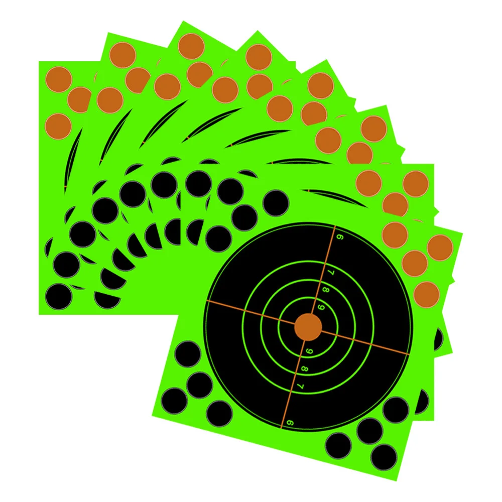 Target Shooting 17 X 17CM Splash Flower Target 8-Inch Adhesive Reactivity Shoot Target Aim for Gun / Rifle / Pistol Binders