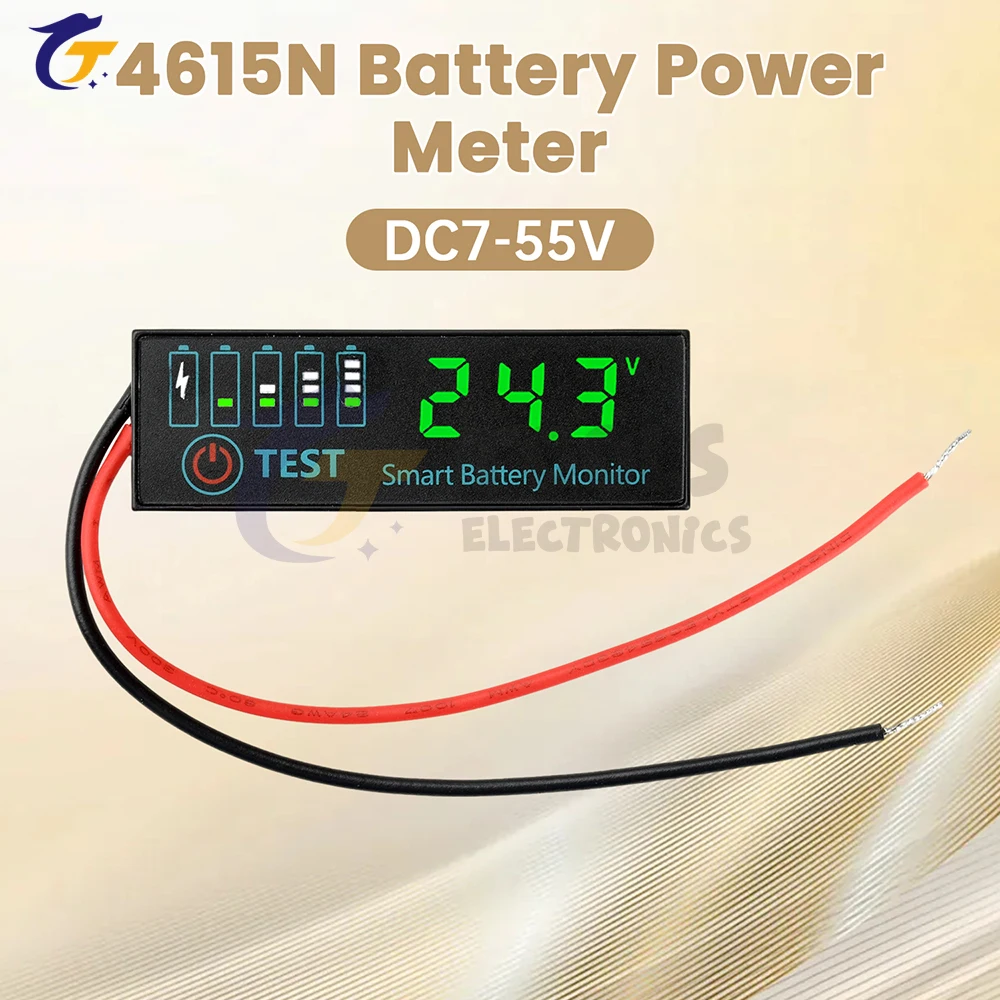 LED バッテリーレベルインジケーター 3-14S DC 7-55V リポリチウム電池用 12V 24V 36V 48V 容量ボード充電インジケーターパネル