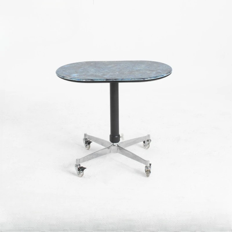 Advanced sense of rotating side table mobile lifting coffee table small table