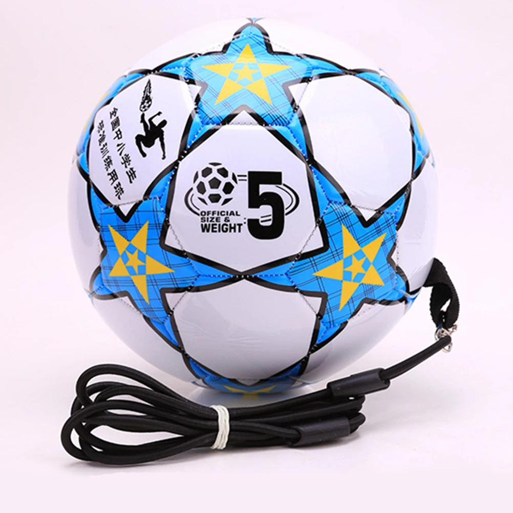 

PVC Football Training Equipment Kids Soccer Juggling Kicking Ball with Rope String Carry Design Durable Wear Resistant Student