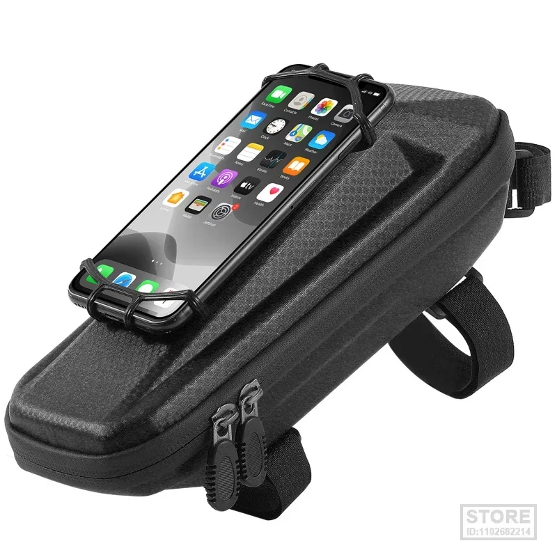 WEST BIKING Multifunctional Bicycle Bag With Phone Holder Front Frame Top Tube Bag Waterproof MTB Bike Bag Cycling Accessories