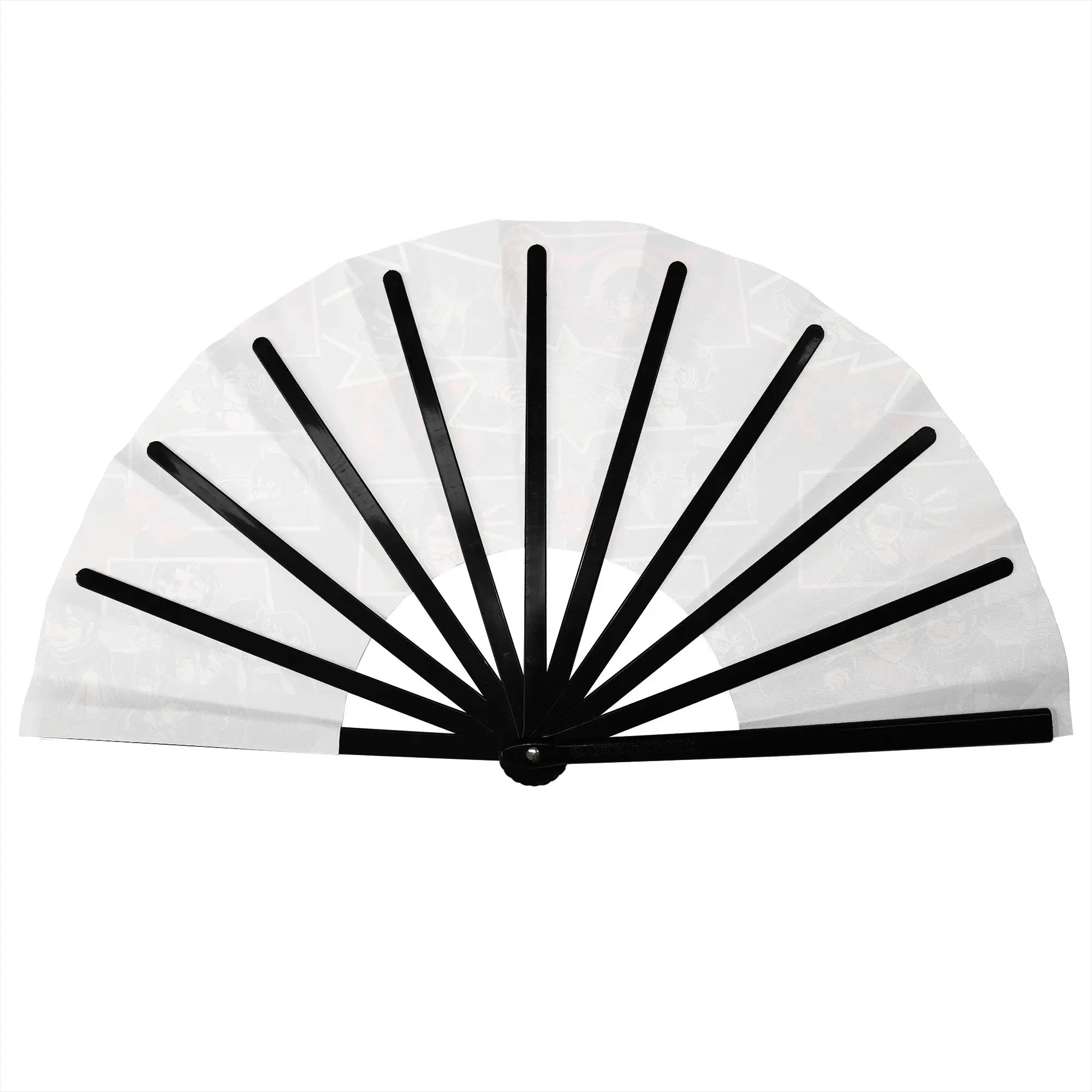 Classic A-Andys L-Leyleys Stylish Hand Fan Men Hot  Printed Polyester Fan Vintage Costume Prop Folding Fans For Dancing Gift