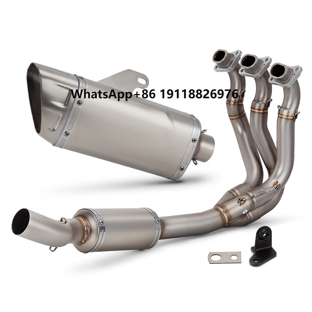 

For Triumph Trident 660 Full-Section Titanium Alloy Suit New Condition Motorcycle Modified Exhaust Pipe Boxed Iron Material