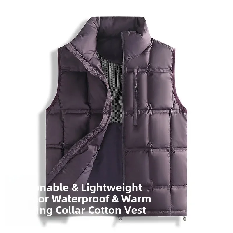 Graphene Inner Padded Vest Man High Quality Warm Stand Collar Puffer Jackets Man Women Autumn Winter Plus Size 8XL Waistcoat Man
