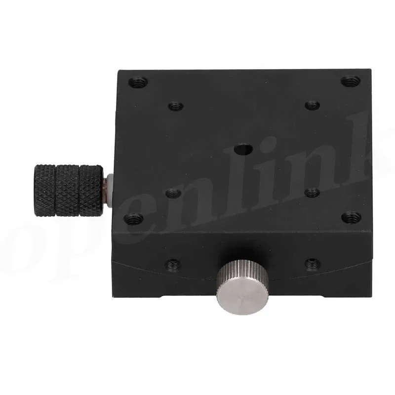 X-Axis Angle Tilt Slide Manual Radian Precision Fine-Tuning Displacement Platform Positive And Negative Adjustment Goniometer