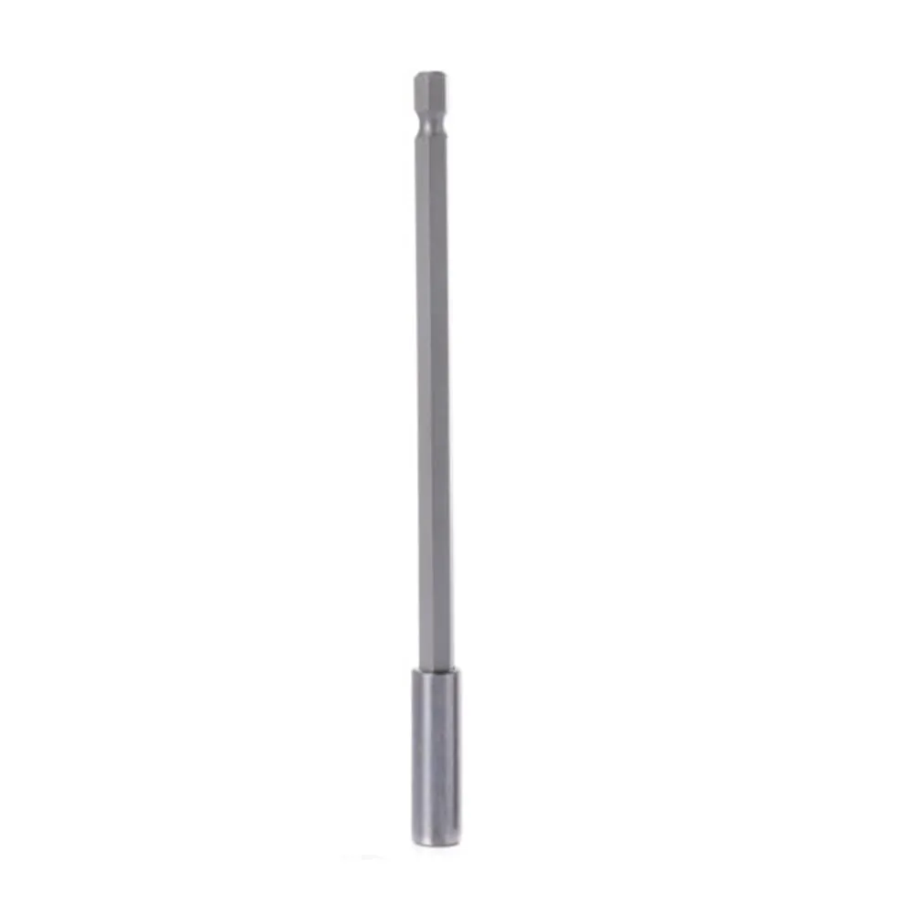 Silver-Extension Connecting Rod Drill Driver Extension Length 150mm Holder Hex Extension Long Screwdriver Magnetic Bit Tools