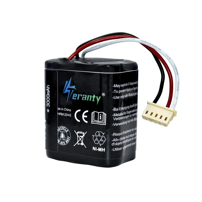 Upgrade 7.2V 2.5Ah/2.8Ah/3.0Ah Ni-MH Battery for irobot braava 380 380t 381 Mint 5200 5200C 7.2v Rechargeable battery 1Pcs