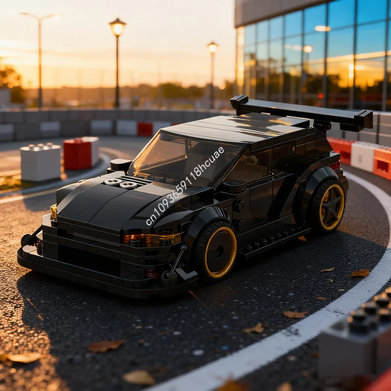 

268 шт. MOC Volkswagen Scirocco, индивидуальная городская модель, строительные блоки, сборные игрушки, креативные рождественские подарки, идея, кирпич, день рождения