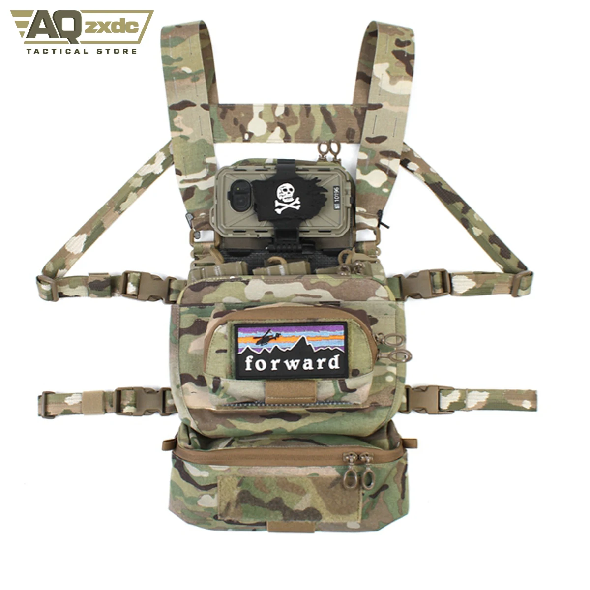 AQzxdc Tactical FERRO STYLE Chesty Rig Wide Harness airsoft CR07 Plate Carrier Bracket