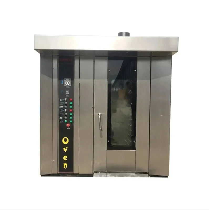 Full Automatic Commercial Industrial Big Bakery Bread Rotary Oven Electrical / Gas Rotating Baking Oven