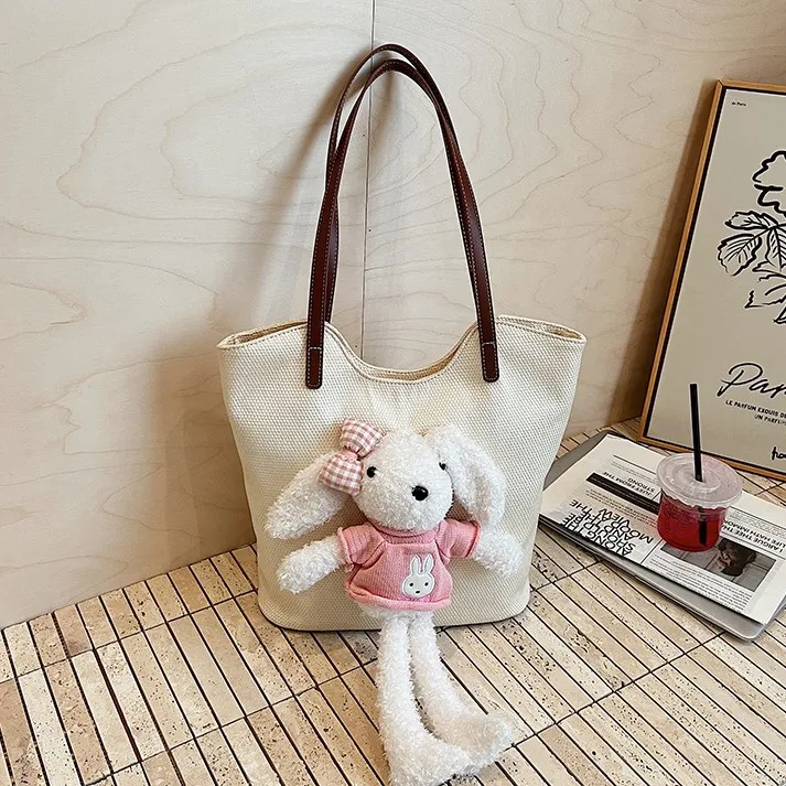 

2025 Womens Kawaii Plush Shoulder Bag Oversized Fuzzy Underarm Purse Versatile Hand Carry Tote for Daily Use