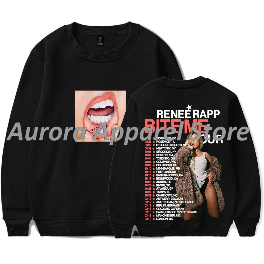 

Renee Rapp Bite Me World Tour Merch толстовки с круглым вырезом косплей женская и мужская модная футболка с длинным рукавом