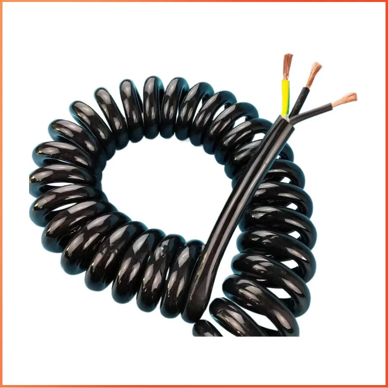 Imagem -06 - Fio do Cabo da Mola do pu do Estiramento Fio Telescópico Espiral Núcleo 13 11 7awg 10 11 12 13 14 15 Metros