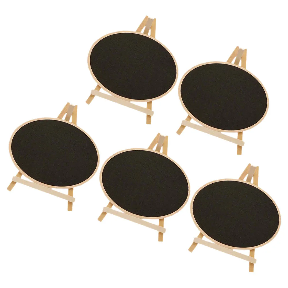 5Pcs Standing Mini Chalkboard Sign Vintage Desktop Memo Board for Weddings Restaurants Home Office Table Decoration Blackboard