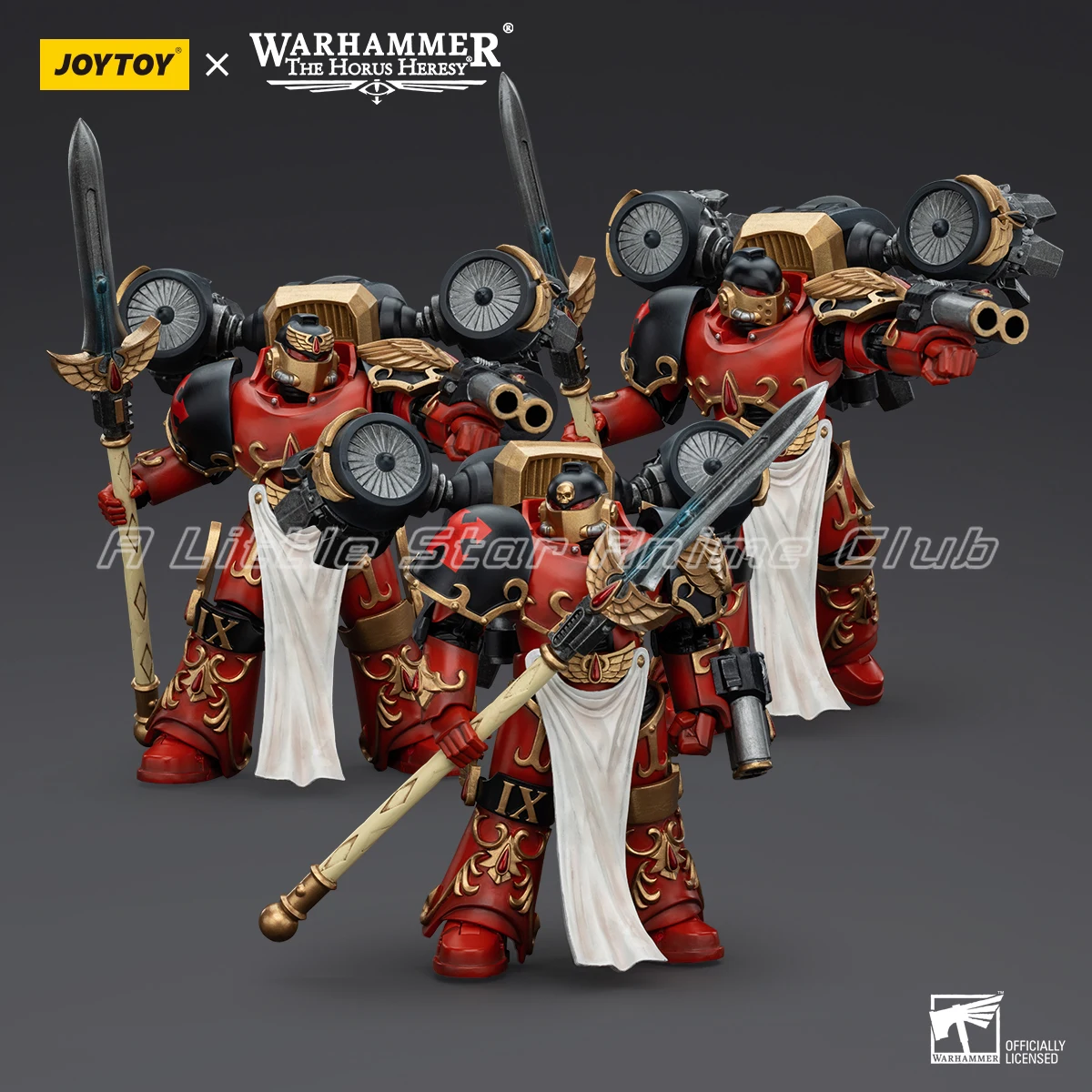 재고 있음 오리지널 JOYTOY 1/18 액션 피규어 Warhammer The Horus Heresy Blood Angels Dawnbreaker Cohort Model