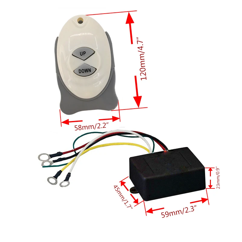 

ISURE MARINE Single-control Switch for Anchor Winch Remote Control Switch - Receiving - Transmitting Marine Yacht Accessories