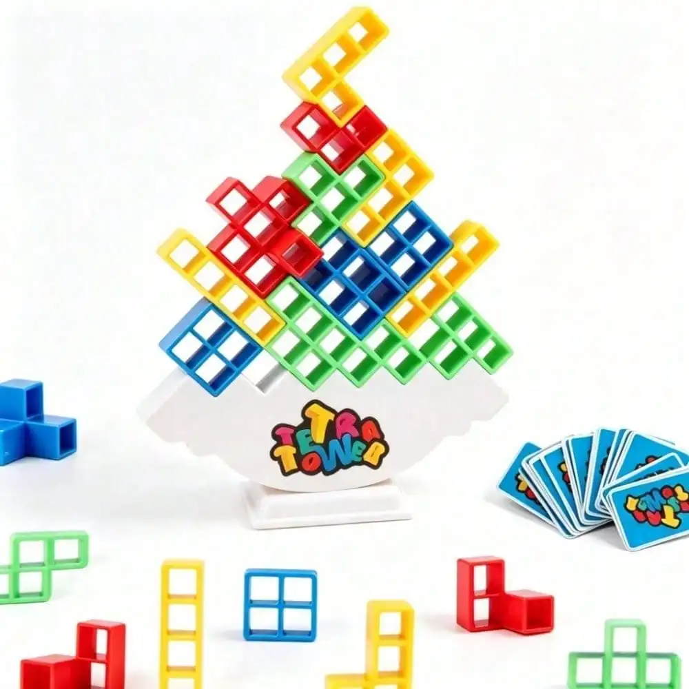 Tower Balance Stacking Game, Kids Swing Stacking Toys, Desktop Party Challenge Game, Multiplayer Interactive Balance Board Game, Holiday Party Game Gift