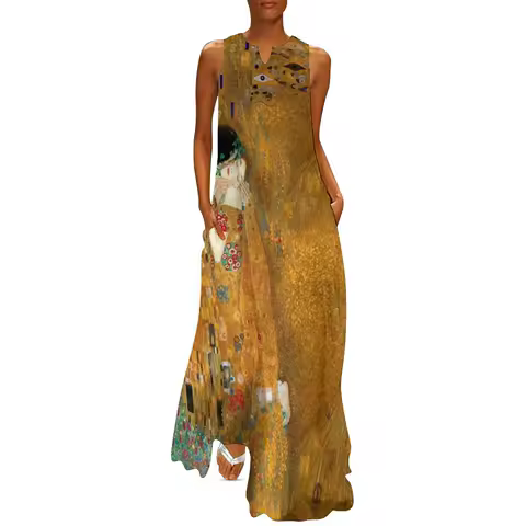 Klimt - Woman in Gold - The Kiss Long Dress evening dresses luxury 2025 bandage dress women's summer clothing 2025 Dress