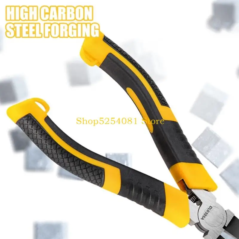 AXYC Industrial Wire Cutter Smooth Jaw Pliers With Soft Nonslip Handle Diagonal Plier Electrician Hand Tool