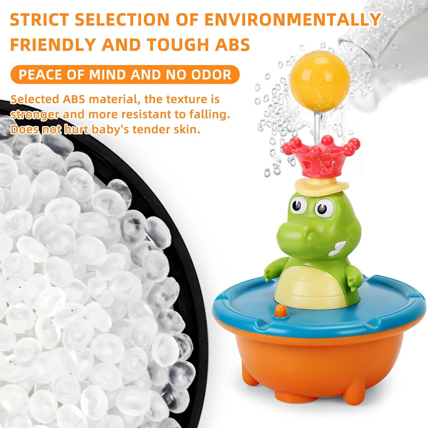 Giocattolo da bagno in coccodrillo per bambini, spruzzo d'acqua illuminato, giocattolo divertente galleggiante per bagnetto e piscina per bambini, regalo per ragazzi e ragazze