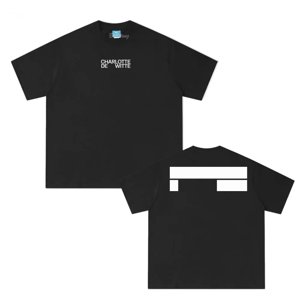 

CDW-LOGOTEE-BACK Hip Hop charlotte de witte Same As Official Website High Quality 100%Cotton Tee-shirt Summer 100%Cotton T Shirt