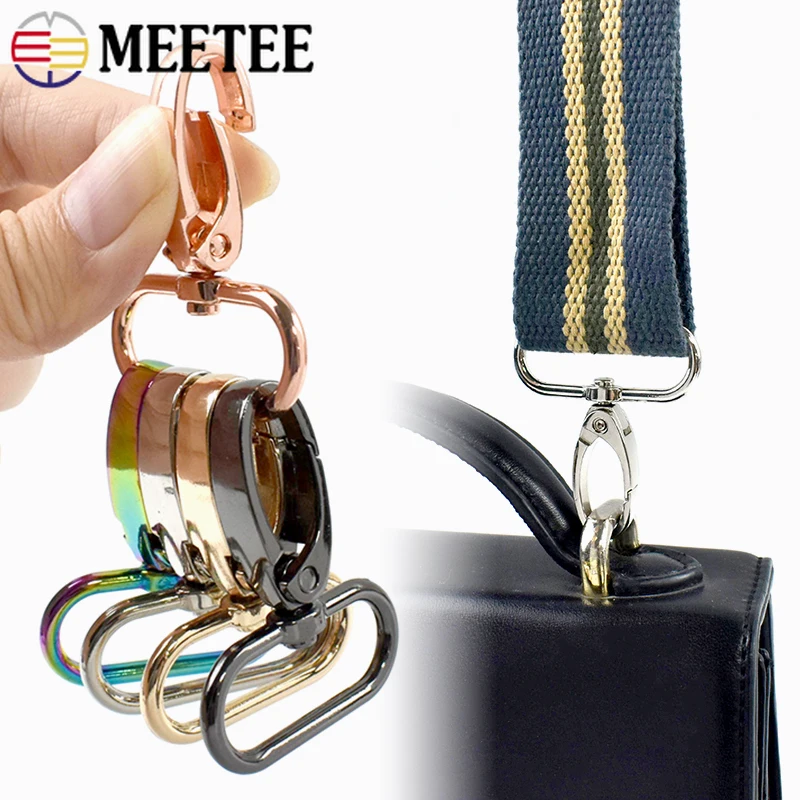 

50/100 шт. 13-38 мм металлические пряжки для ремней сумок, карабины, поворотные застежки-лобстеры, крючки-защелки для сумок, фурнитура для рукоделия