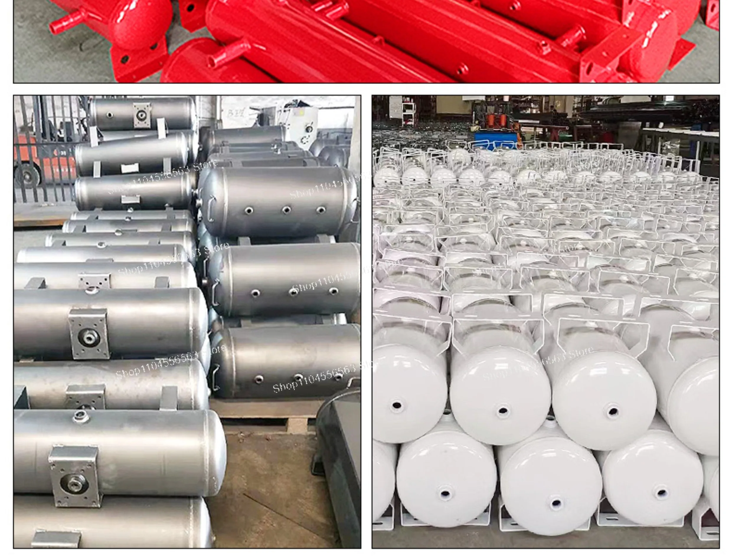 

304 stainless steel gas storage tank 10L 30L small horizontal, pressure vessel equipment, buffer tank, machining