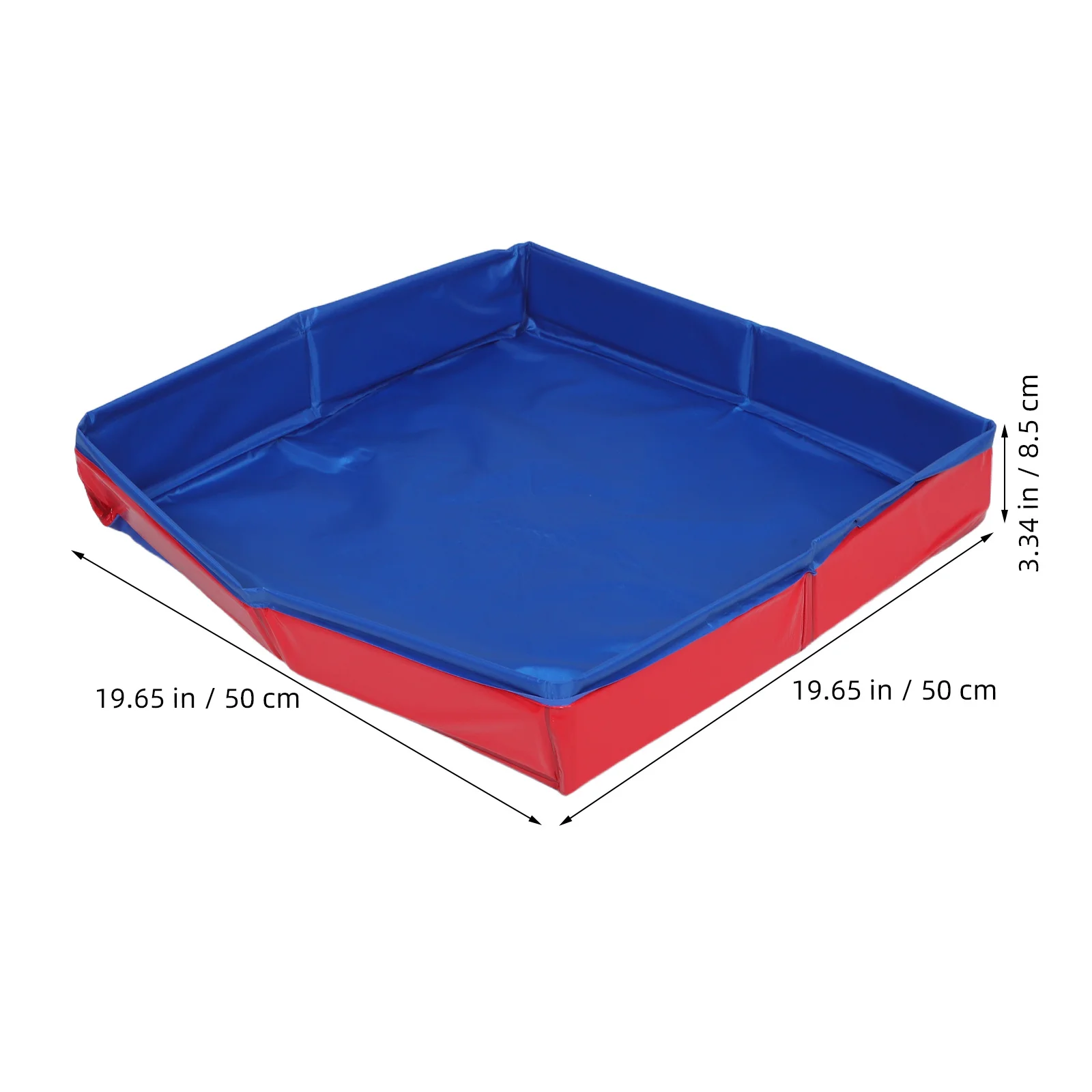 Vassoio di sabbia pieghevole da 19,65X3,34 pollici per i più piccoli Sabbiera portatile per bambini Gioco all'aperto per interni Attività di apprendimento con pozzo di sabbia per bambini