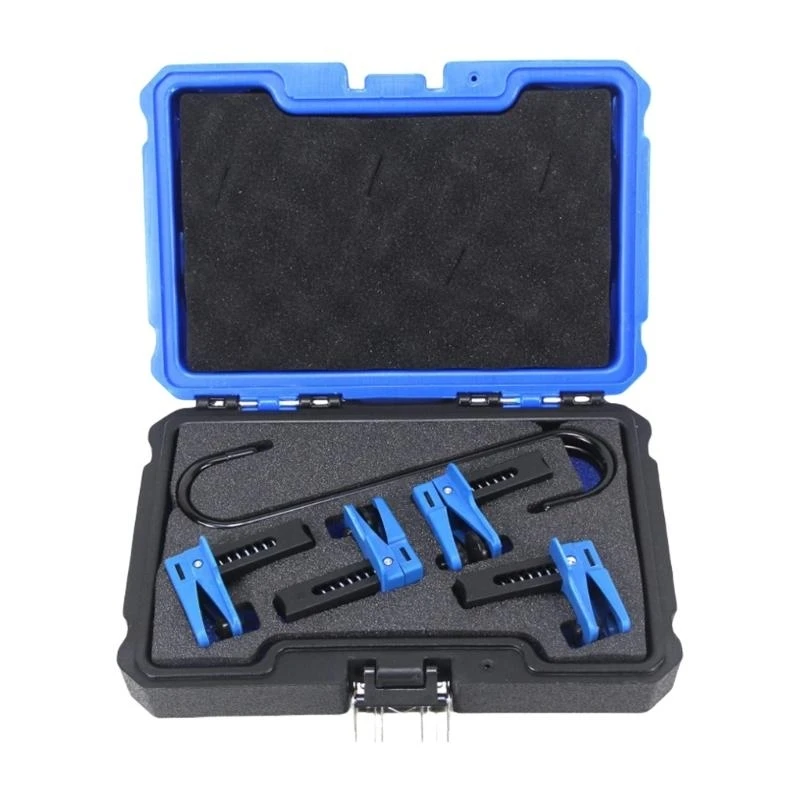 

Universal Auto Brake Line Clamp Service Tool 6pcs Metal & Plastic Construction for Leakfree Brake Fluid Maintenance R6FB
