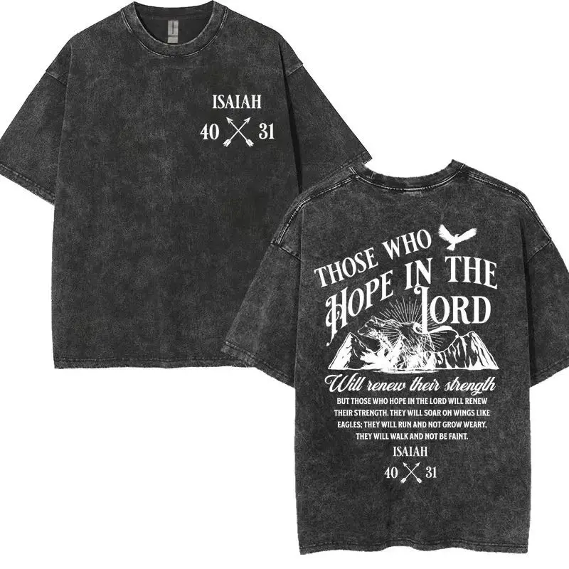 تي شيرت رجالي ونسائي مع جوكر مريح وجيد التهوية وصليب مزدوج يسوع مغسول كلاسيكي بلون نقي وياقة دائرية وأكمام قصيرة