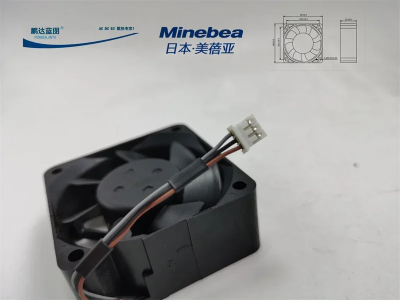 pa 2410rl-04w-s29 Mute 12v0.1a Three-Wire 6025 DC Brushless 6cm Chassis Cooling Fan60*60*25MM