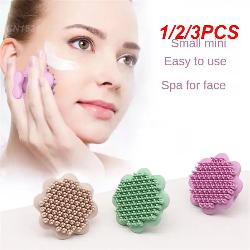 1/2/3PCS Silicone Face Brush Easy To Clean Compact And Mini Useful Wear-resistant Face Washing Tools Face Brush