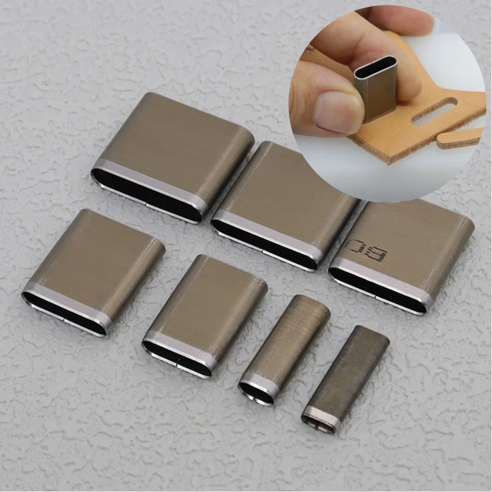 1pcs Leather Punching Tool Manual Elliptic Punch Blade Installation Hole DIY Belt Flat Mouth Punching Leather Craft Cut Die