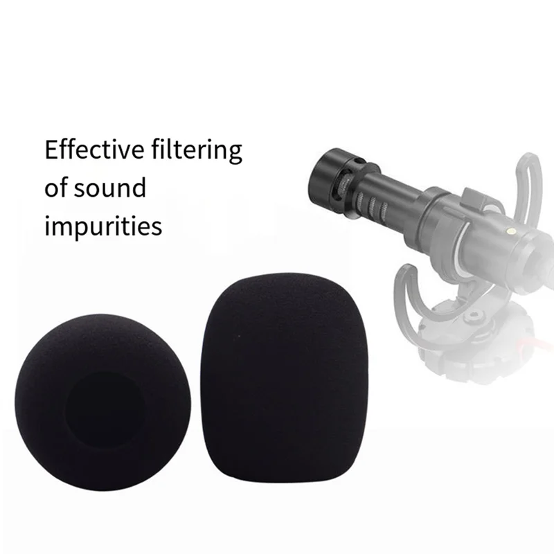Parabrezza per microfono in schiuma per microfoni a condensatore Rode Videomicro Mini parti di copertura in schiuma Accessori 2 pezzi
