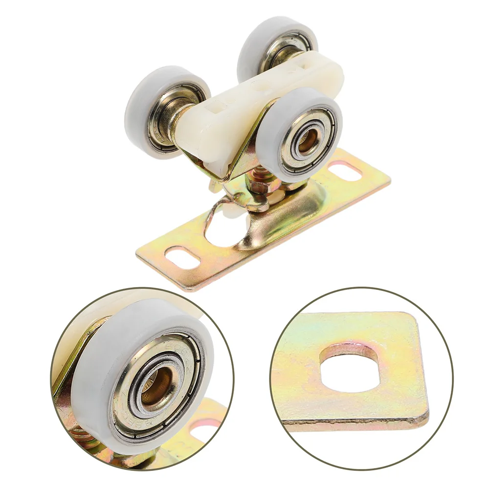 

Bathroom Glass Sliding Door Wheels Metal Housing Silent Nylon Rollers Smooth Sliding Door Hardware Replacement for Shower Screen