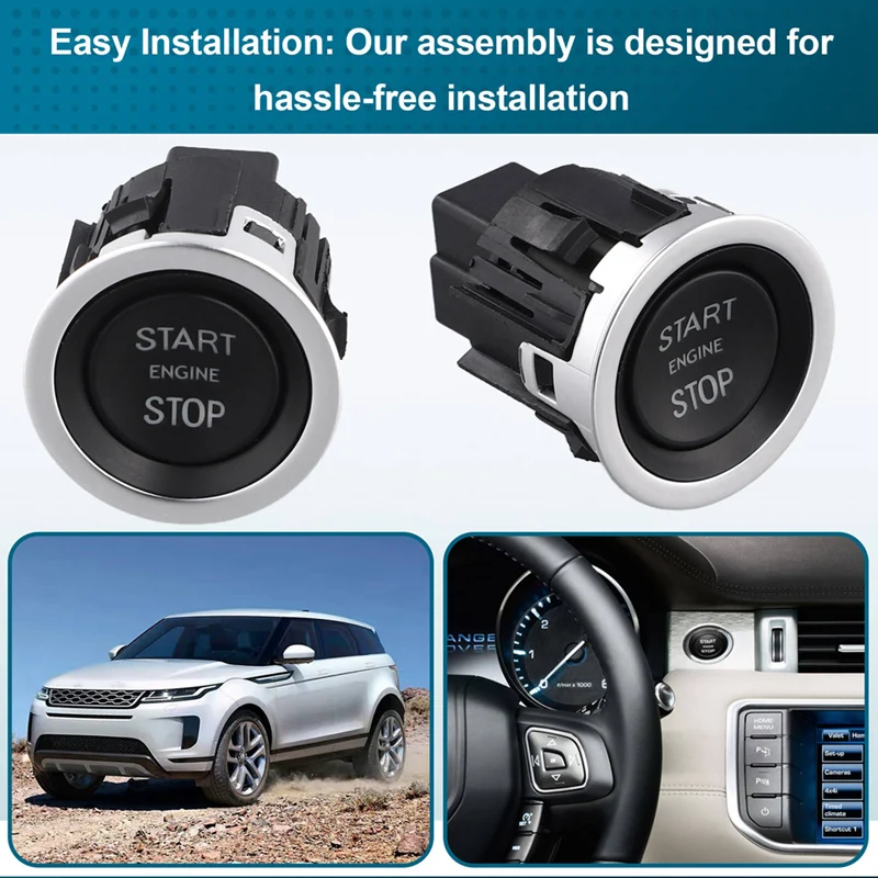 Car Engine Start Stop Ignition Switch Push Button LR070381 For Land Rover Range Rover Evoque 2019-2024